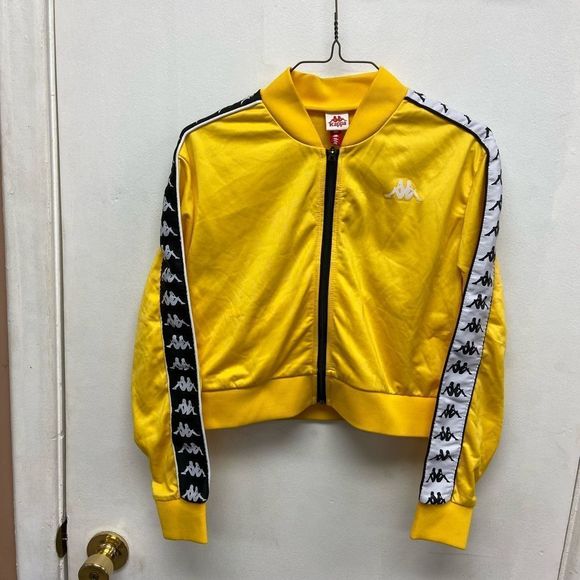 Kappa Women’s Yellow Crop Top size Small - Picture 2 of 6